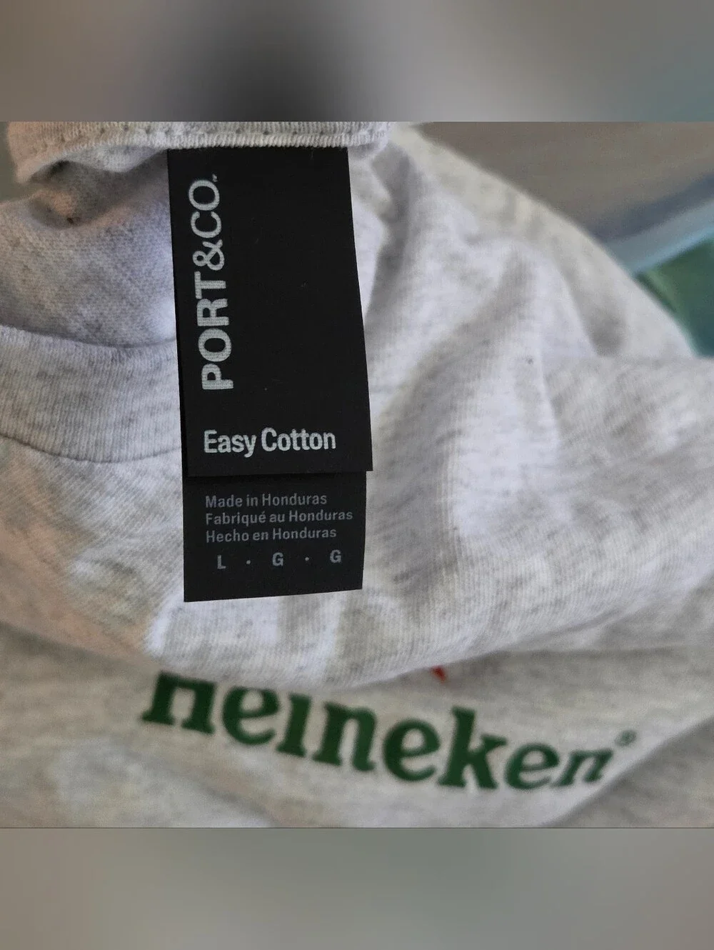 Large Heineken T Shirt, Hampton Water Rose Bag, Tito's KOOZIE, Coors Sunglasses